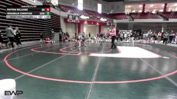 110 lbs Semifinal - Payton Williams, Edmond North Girls vs Issabelle Christian, Cache High School Girls