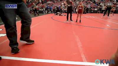 55 lbs Quarterfinal - Michael Mairel, Perry Wrestling Academy vs Bison Matthews, Pawhuska Elks Takedown
