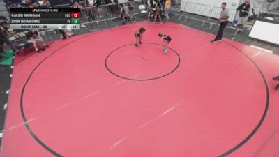 56 lbs Round 3 - Caleb Morgan, Reign Wrestling Club vs Zion Newsome, Poway Elite