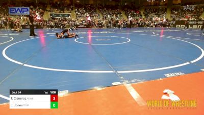 61 lbs Round Of 16 - Thomas Cisneroz, Powerhouse Wrestling vs Justin- Carter Jones, Toss Em Up