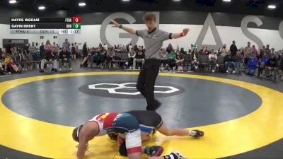 100 lbs Quarterfinals (8 Team) - Gavin Brent, Dundee Wrestling vs Hayes Ingram, Fort Hammers