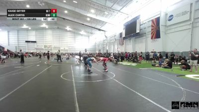 126 lbs Consolation - Kaige Geyer, No Team vs Alex Curtis, Dominate WC