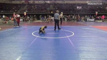 54 lbs Consi Of 4 - Sam Trujillo, Cobre Wrestling Jr Program vs Christian Paz, New Mexico Bad Boyz