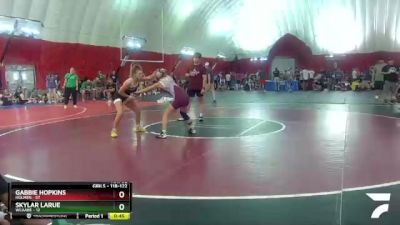 118-122 lbs Round 1 - Gabbie Hopkins, Holmen vs Skylar LaRue, WCAABE