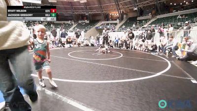40 lbs Rr Rnd 1 - Ryatt Wilson, Keystone Kids Wrestling Club vs Jackson Gregory, Oklahoma Strong- White 9U