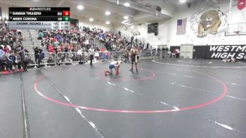 132 lbs Champ. Round 1 - Damian Tinajero, Magnolia vs Aries Corona, Lancaster