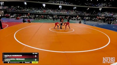 6A 100 lbs Quarterfinal - Natalie Roberson, Katy vs Cassandra Medrano, Edinburg