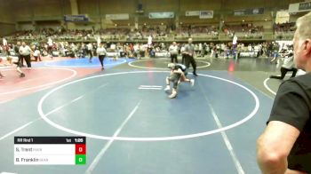 100 lbs Rr Rnd 1 - Sadie Trent, Pueblo West Storm vs Blake Franklin, Bear Creek Jr. Wrestling