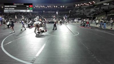 55 lbs Quarterfinal - Jace Luciani, F.l.o.w. vs Gianni Puorro, Yale Street