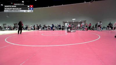 120 lbs Cons. Round 2 - Juliette Hicks, NM vs Scarlett McClellan, TX