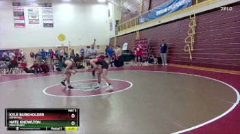 133 lbs Cons. Round 3 - Kyle Burkholder, Seton Hill vs Nate Knowlton, Mercyhurst