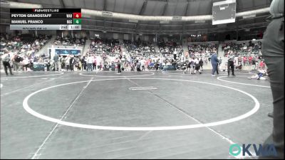 60 lbs Round Of 16 - Peyton Grandstaff, Warner Eagles Youth Wrestling vs Manuel Franco, Norman Grappling Club