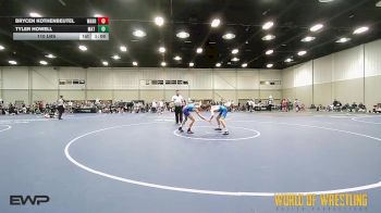 110 lbs Semifinal - Brycen Kothenbeutel, Warrior Up 14U vs Tyler Howell, Mat Warriors 14U
