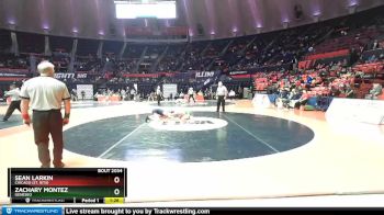 2A 132 lbs Champ. Round 1 - Zachary Montez, Geneseo vs Sean Larkin, Chicago (St. Rita)