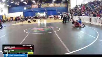 132 lbs Champ. Round 2 - Zeno Moore, CFWA @ LHP vs Hector Cruz, Doral Academy