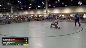 125 lbs Quarterfinals (8 Team) - Kaylin Homfeld, STL YELLOW vs Maleigha Azure, Montana Silver