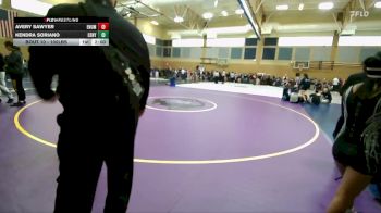 100lbs Champ. Round 1 - Kendra Soriano, Century (Girls) vs Avery Sawyer, Enumclaw (Girls)