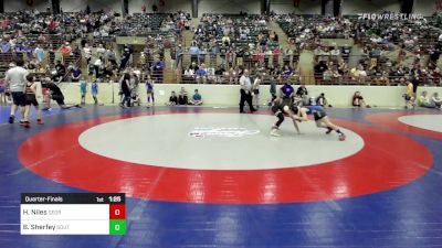 81 lbs Quarterfinal - Hank Niles, Georgia vs Brayden Sherfey, South Forsyth WAR Wrestling Club