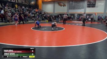 110 lbs Round 5 - Nash Bral, Tiger Wrestling Club Marengo vs Drew Simon, Anamosa Wrestling Club