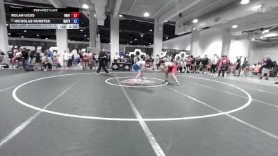 U20 Freestyle FS - 74 lbs Champ. Round 1 - Nolan Liess, New England Regional Training Center vs Nicholas Kunstek, Mat Town