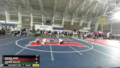 215 lbs Cons. Round 4 - Porter Jones, West Jordan vs Konner Gallup, Davis