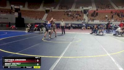 D3-215 lbs Cons. Round 2 - Benny Van Pelt, Shadow Mountain vs Matthew Jorgensen, Deer Valley