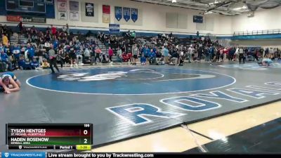 195 lbs Quarterfinal - Tyson Hentges, St. Michael-Albertville vs Haden Rosenow, Kimball Area