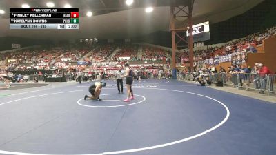 235 lbs Champ. Round 1 - Finnley Kellerman, Baldwin HS vs Katelynn Downs, Pratt HS