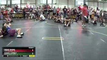 112 lbs Round 1 (6 Team) - Cohen Lumbly, Untouchables White vs Trent Byers, Team Iowa Blue
