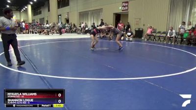 110 lbs Round 2 (4 Team) - Mykayla Williams, Stormettes vs Shannon Logue, Alabama Elite Red