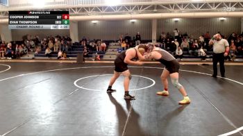 285 lbs Champ. Round 2 - Evan Thompson, Southwest Minnesota State vs Cooper Johnson, Northern Oklahoma College-Tonkawa