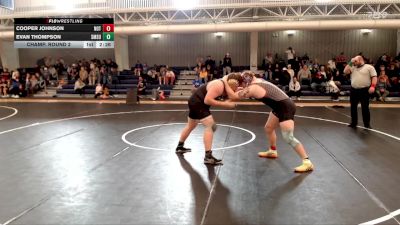 285 lbs Champ. Round 2 - Evan Thompson, Southwest Minnesota State vs Cooper Johnson, Northern Oklahoma College-Tonkawa