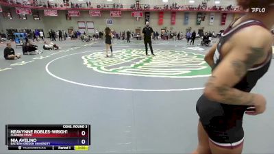 110 lbs Cons. Round 3 - Nia Avelino, Eastern Oregon University vs Heavynne Robles-Wright, Chadron State