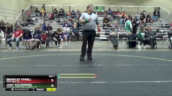 44 lbs Quarterfinal - Brantley Atwell, Birch Run vs Cody Kaliszewski, Donahue Wrestling Academy