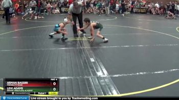 56 lbs Quarterfinal - Levi Adams, Dehart Wrestling Academy vs Arman Bassiri, Pinning Pythons