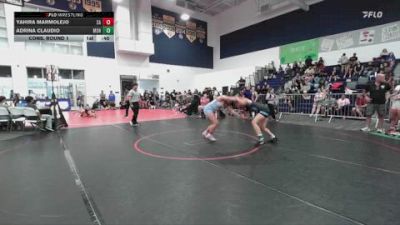145 lbs Cons. Round 1 - Yahira Marmolejo, Santa Ana vs Adrina Claudio, Montclair