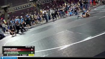 62 lbs Quarterfinal - Jax Balderrama, Top Notch Wrestling Club vs Graeme Liebelt, Black Fox Wrestling Academy