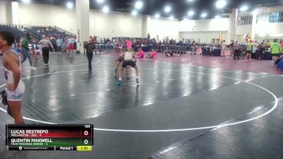 120 lbs Round 3 (6 Team) - Lucas Restrepo, Wellington - DEV vs Quentin Maxwell, Team Montana Senior