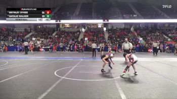 80 lbs Semifinal - Natalie Walker, Circle vs Brynley Dykes, Salina