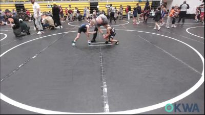 52 lbs Consi Of 8 #2 - Eliseo Mata, Watonga Youth Wrestling vs Luke Emerson, Hennessey Takedown Club