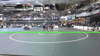 140 lbs Champ. Round 1 - Hollie Finneran, Atchison-Maur Hill-Mount Academy vs Cambree Erb, Ellinwood HS
