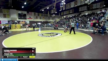 120 lbs Champ. Round 2 - Ryder Rhodes, Pine Creek vs Makai Ito, La Costa Canyon