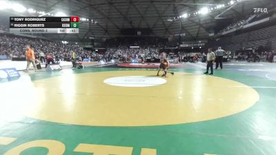 Boys 1A 106 lbs Cons. Round 2 - Tony Rodriguez, Cashmere vs Riggin Roberts, Riverside