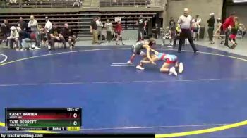 67 lbs Quarterfinal - Tate Berrett, GOLD RUSH WC vs Casey Baxter, Westlake