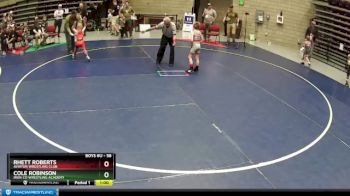 58 lbs Cons. Round 3 - Cole Robinson, Iron Co Wrestling Academy vs Rhett Roberts, Aviator Wrestling Club