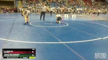 160 lbs Quarterfinal - LJ Araujo, Bismarck vs David Erlandson, Breckenridge/Wahpeton