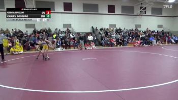 80-82 lbs 1st Place Match - Olivia Brecht, Center Point-Urbana Girls vs Carley Rosburg, Starmont Girls