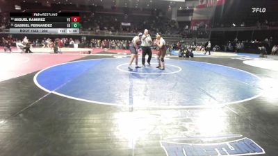 285 lbs Cons. Round 2 - Gabriel Fernandez, Elk Grove vs Miguel Ramirez, Yuba City