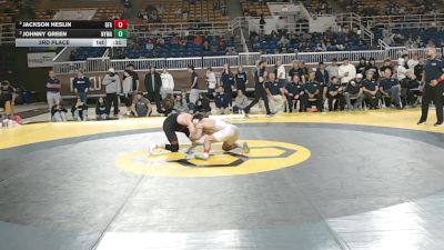 126 lbs 3rd Place - Jackson Heslin, Greens Farms Academy vs Johnny Green, New York Military Academy