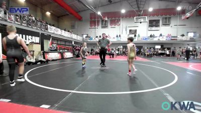 64 lbs Rr Rnd 1 - Clay Hubler, Warner Eagles Youth Wrestling vs Archer Haley, Broken Bow Youth Wrestling